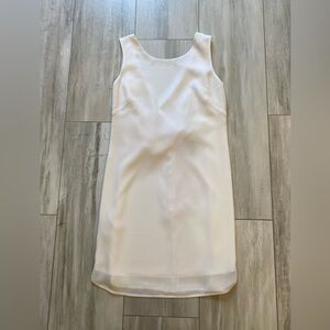 BCBG Maxazria Off-White Grecian Style Backless Mini Ellie Dress, size 4